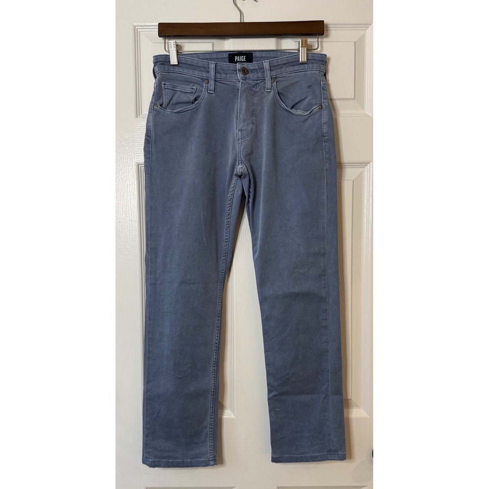 PAIGE Straight Leg Federal Jeans Light Wash Blue Size‎ Men's 30